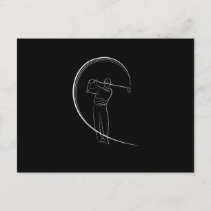 Carte Postale Golf Golf Golf Golf Golf Golf Golf Swing Cadeau