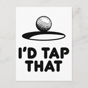 Carte Postale Golf - J'aimerais Appuyer