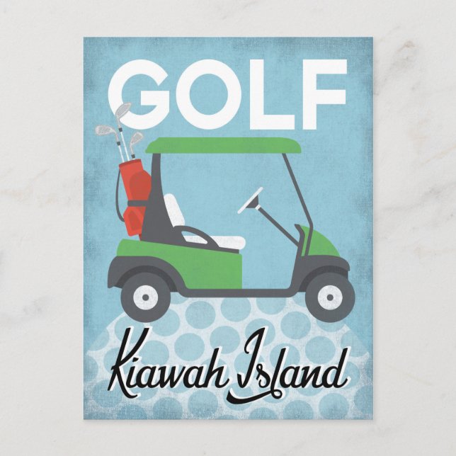 Carte Postale Golf Kiawah Island - Retro Vintage (Devant)