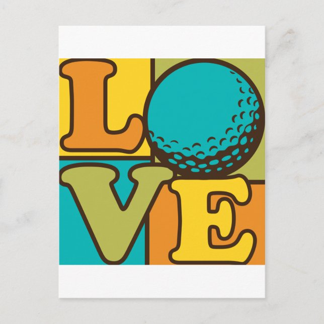 Carte Postale Golf Love (Devant)