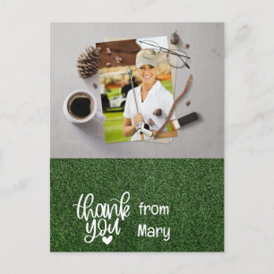 Carte Postale Golf Merci Créez votre propre golfeur photo