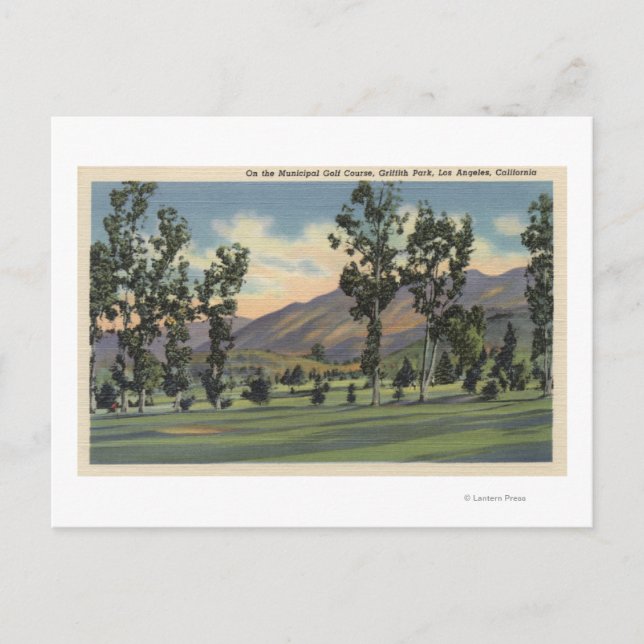Carte Postale Golf municipal dans le parc Griffith (Devant)