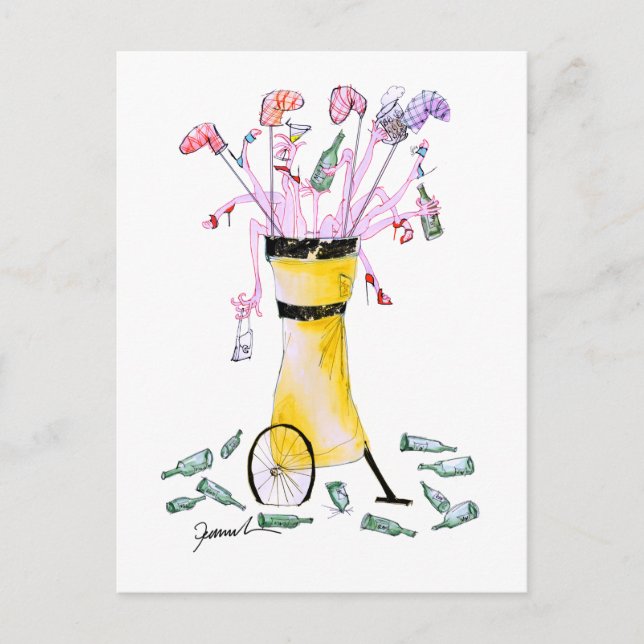 Carte Postale golf party bag, tony fernandes (Devant)