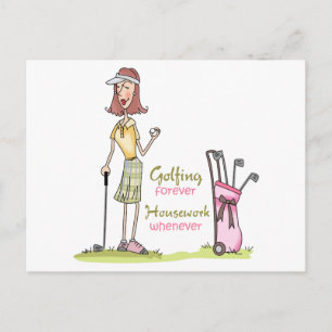 Carte Postale Golf pour toujours