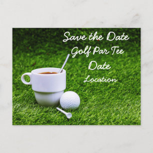 Carte Postale Golf Sauvez la date pour Golfer Party