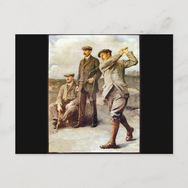 Carte Postale Golf vintage (Devant)