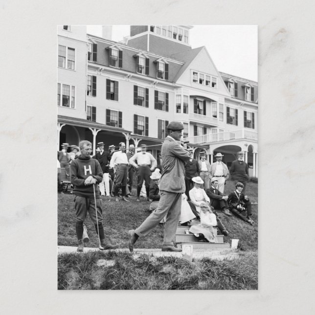 Carte Postale Golf vintage, années 1890 (Devant)