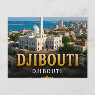 Carte Postale Golfe de Djibouti, côte et paysages volcaniques