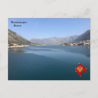 Carte Postale Golfe de Kotor, Monténégro