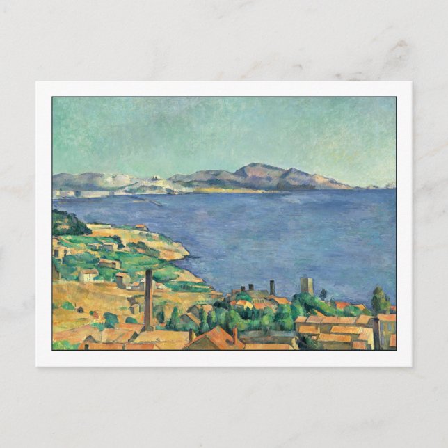 Carte Postale Golfe de Marseille par Paul Cezanne (Devant)