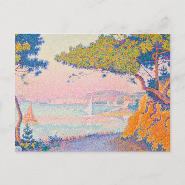 Carte Postale Golfe Juan Par Paul Signac (Devant)