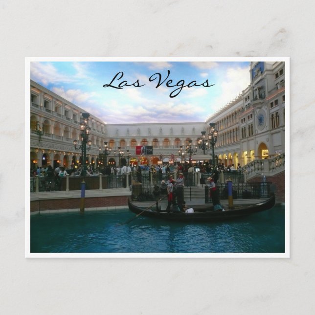 Carte Postale gondala vegas (Devant)
