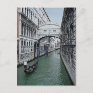 Carte Postale Gondalier au Pont des Soupirs