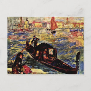 Carte Postale Gondola Sur Le Grand Canal, Venise Par Pierre-Augu
