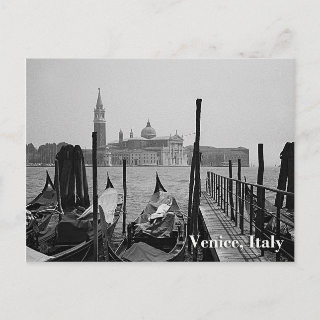 Carte Postale Gondolas à Venise (Devant)