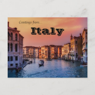 Carte Postale Gondolas à Venise Italie