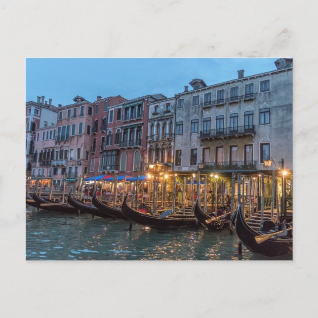 Carte Postale Gondolas à Venise Italie Photo (Devant)