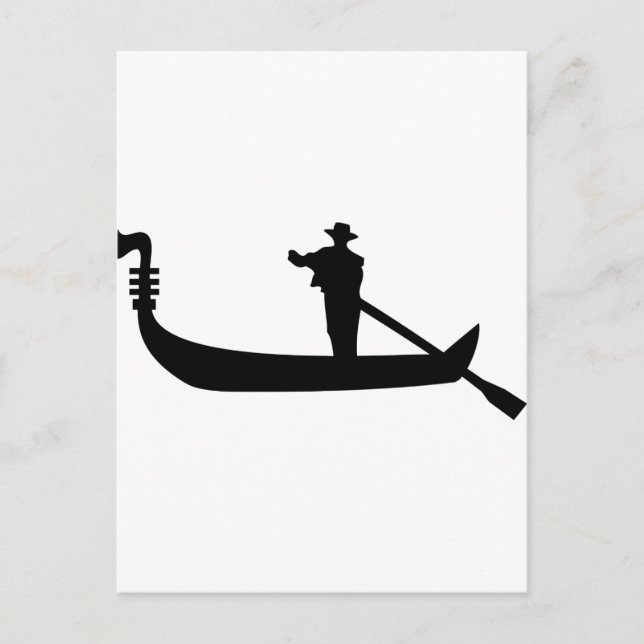 Carte Postale gondole vénitienne (Devant)