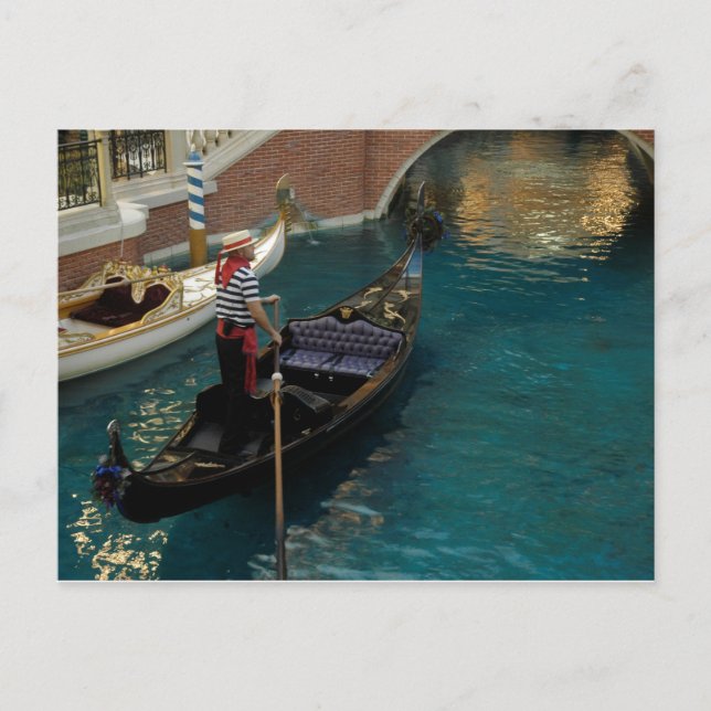 Carte Postale Gondolier (Devant)