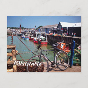 Carte Postale Gone Fishing pittoresque Whitstable Kent UK