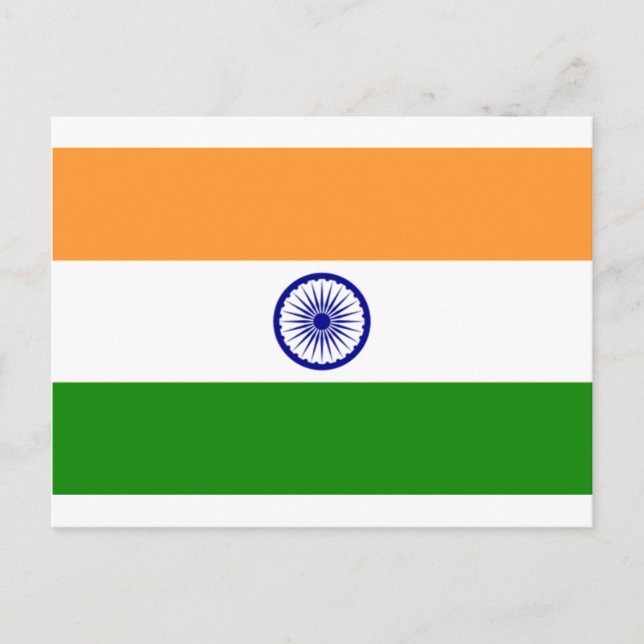 Carte Postale Good color Indian flag "Tiranga" (Devant)