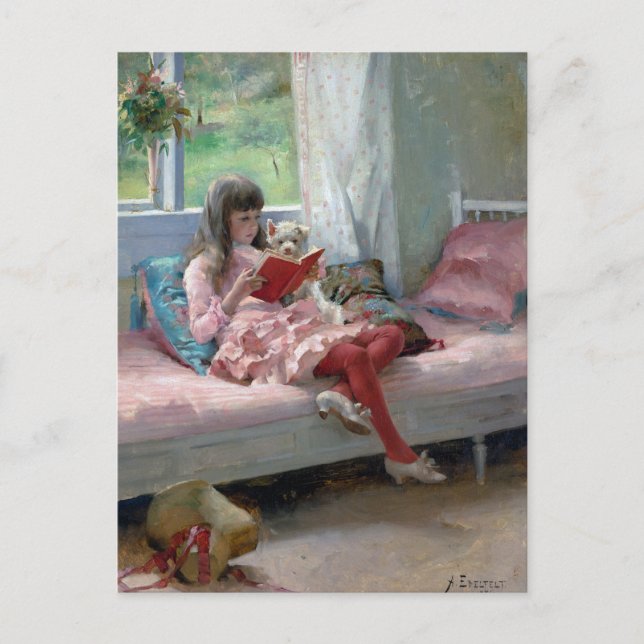 Carte Postale Good Friends par Albert Edelfeel 1881 (Devant)