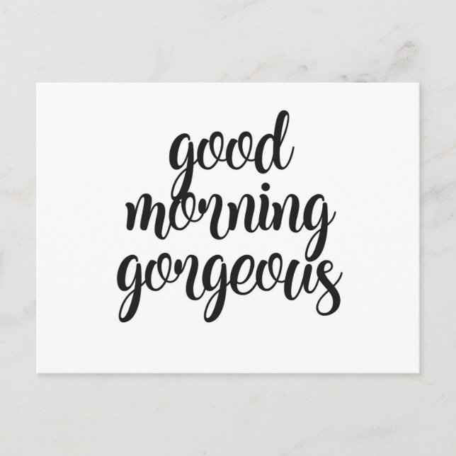 Carte Postale Good Morning Gorgee (Devant)