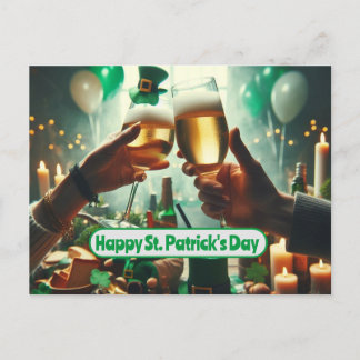Carte Postale Good Times et Good Luck le jour de la Saint Patric