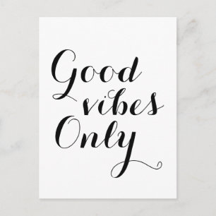 Carte Postale Good Vibes N'A Fait Qu'Un Heureux Message Positif