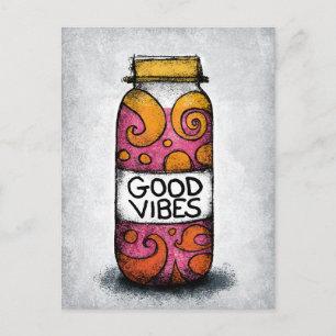 Carte postale Good Vibes Spice Jar