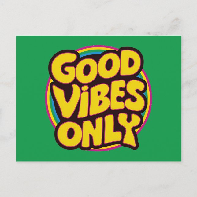 Carte Postale Good Vibes uniquement (Devant)