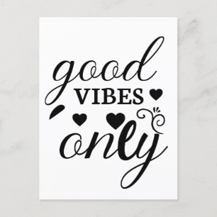Carte Postale Good Vibes uniquement