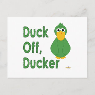 Carte Postale Goofy Green Duck Duck Off, Ducker