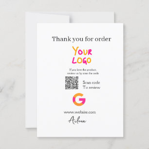 Carte Postale Google examen logo entreprise site Web scanner cod