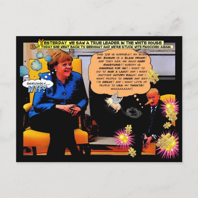 Carte Postale GOP et Pinocchio (Devant)