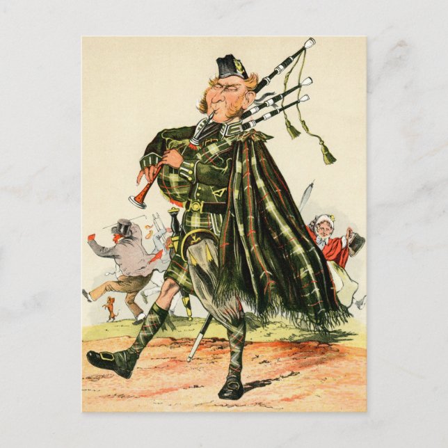 Carte Postale Gordon Highlanders - Piper (Devant)