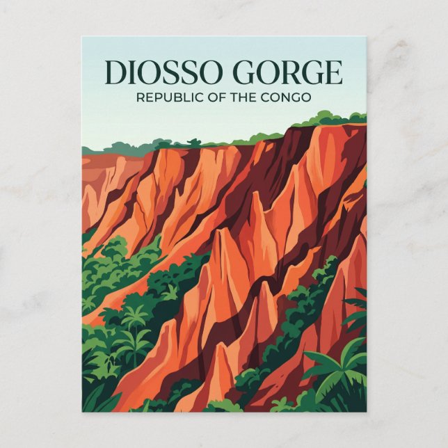 Carte Postale Gorge de Diosso République du Congo (Devant)