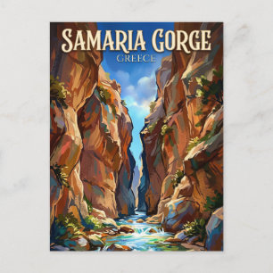 Carte Postale Gorge de Samaria Grèce