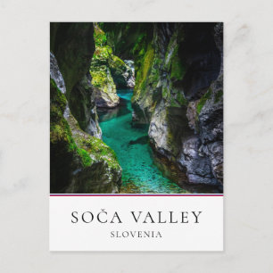 Carte Postale gorge de Soca en Slovénie