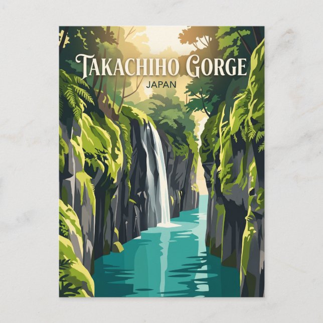 Carte Postale Gorge de Takachiho Japon (Devant)
