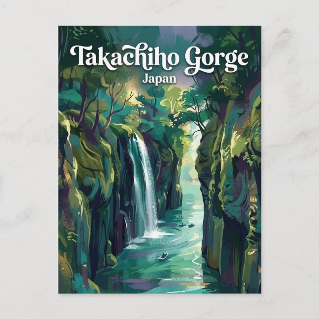Carte Postale Gorge de Takachiho Japon (Devant)