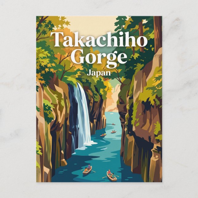 Carte Postale Gorge de Takachiho Japon (Devant)