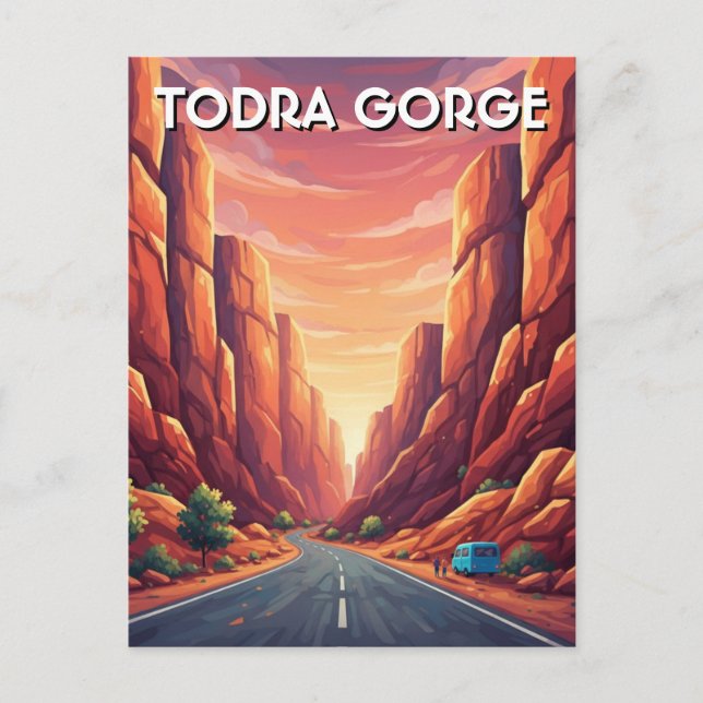 Carte Postale Gorge de Todra Maroc Voyage (Devant)