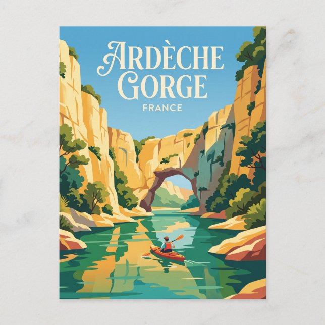 Carte Postale Gorges de l'Ardèche France (Devant)