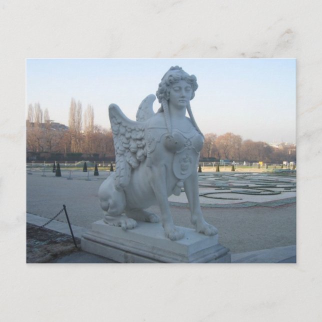 Carte Postale Gorgon Statue, Les Jardins Du Belvéd (Devant)