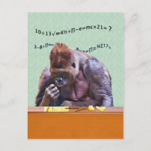 Carte postale Gorilla at Desk