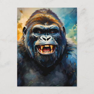 Carte Postale Gorilla grand sourire