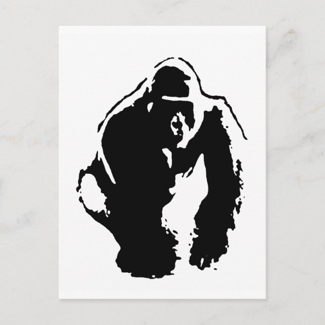 Carte Postale Gorilla Pop Art (Devant)