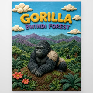 Carte Postale Gorille Forêt Bwindi Moderne KlayKoo