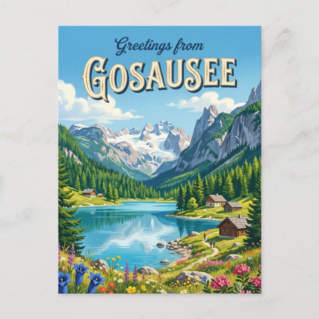 Carte Postale Gosausee Autriche (Devant)